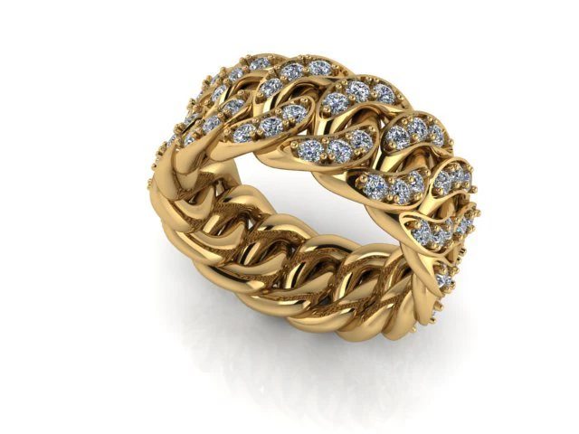 diamond ring 3D Print Model .c4d .max .obj .3ds .fbx .stl .blend 