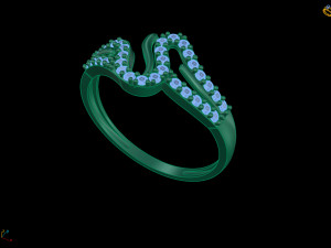 diamond ring 3D Print Model