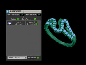 diamond ring 3D Print Model