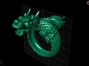 ring dragon 3D-printmodel