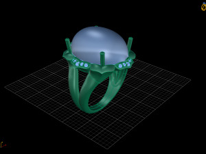 diamond ring 3D-printmodel