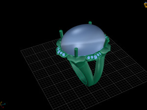diamond ring 3D-printmodel