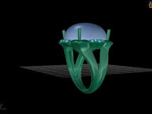 diamond ring 3D Print Model