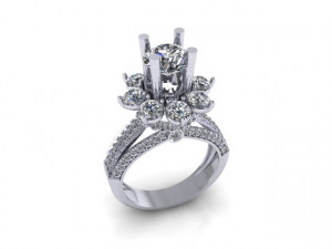 diamond ring 3D 打印模型