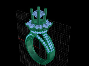 diamond ring 3D Print Model