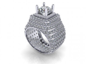 diamond ring 3D 打印模型