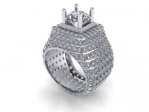 diamanten ring 3D printmodel