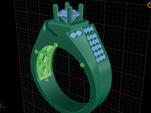 diamond ring 3D Print Model