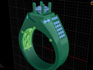 diamond ring 3D Print Model