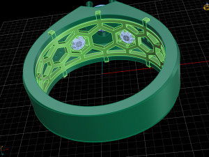 diamond ring 3D Print Model