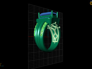 diamond ring 3D Print Model