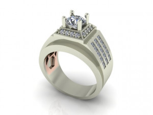 diamond ring 3D 打印模型