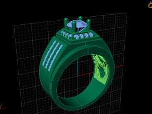 diamond ring 3D Print Model