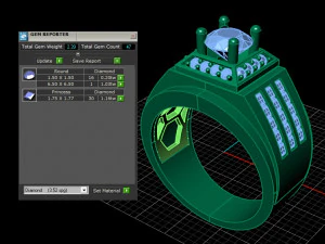 diamond ring 3D Print Model