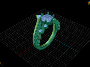 diamond ring Modelo de Impressão 3D