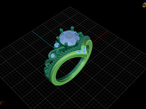 diamond ring Modelo de Impressão 3D