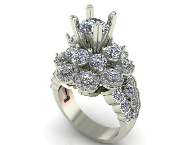 diamond ring 3D-printmodel .c4d .max .obj .3ds .fbx .stl .blend 