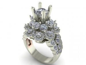 diamond ring 3D 打印模型