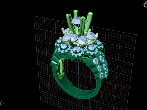 diamond ring 3D-printmodel