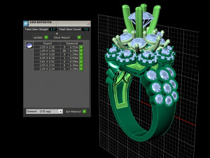 diamond ring 3D-printmodel