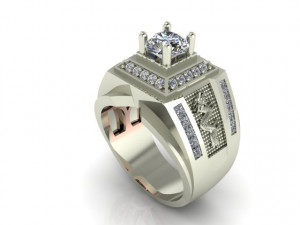 diamond ring 3D 打印模型