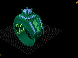 diamond ring 3D Print Model
