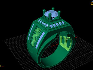 diamond ring 3D Print Model