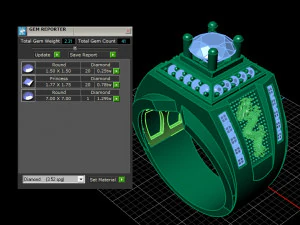 diamond ring 3D Print Model