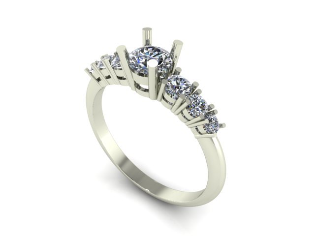 diamond ring 3D-printmodel .c4d .max .obj .3ds .fbx .stl .blend 