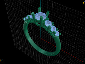 diamond ring 3D-printmodel