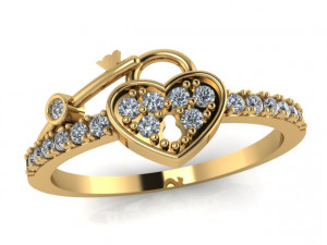 diamond ring 3D 打印模型