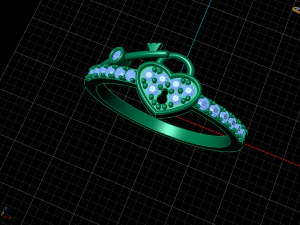 diamond ring 3D Print Model