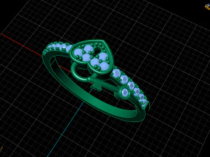 diamond ring 3D Print Model