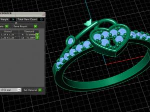 diamond ring 3D Print Model