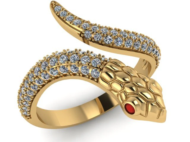 ring snake 3D Print Model .c4d .max .obj .3ds .fbx .stl .blend