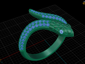 ring snake 3D Baskı Modeli