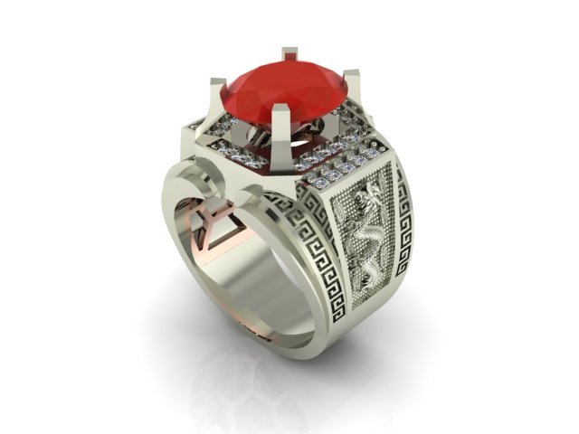 ring men 3D-printmodel .c4d .max .obj .3ds .fbx .stl .blend 