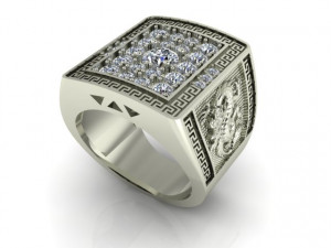 diamond ring 3D 打印模型