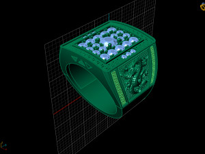 diamond ring 3D-printmodel
