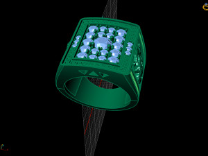 diamond ring 3D-printmodel