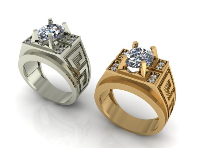 ring men 3D-printmodel .c4d .max .obj .3ds .fbx .stl .blend 
