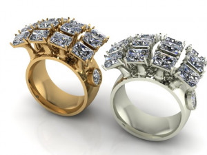 ring diamond 3D 打印模型