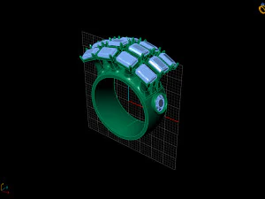 ring diamond 3D Print Model