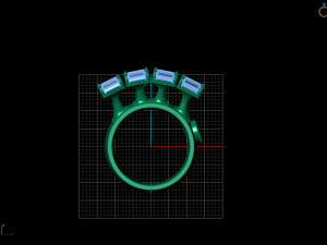 ring diamond 3D-printmodel