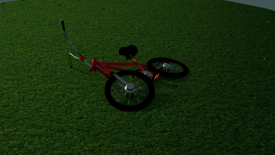 bmx red 3D Model .c4d .max .obj .3ds .fbx .stl .blend 