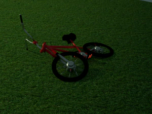 bmx червоний 3D Модель