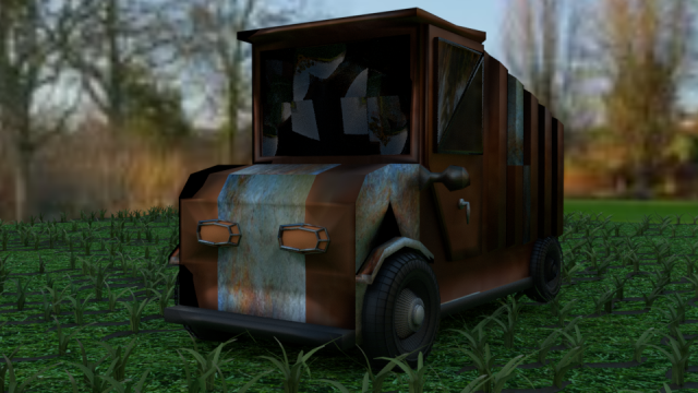 old truck 3D Model .c4d .max .obj .3ds .fbx .stl .blend 