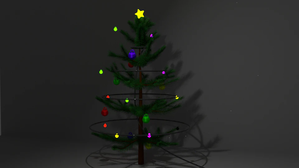 x-mas tree 3D Model .c4d .max .obj .3ds .fbx .stl .blend 