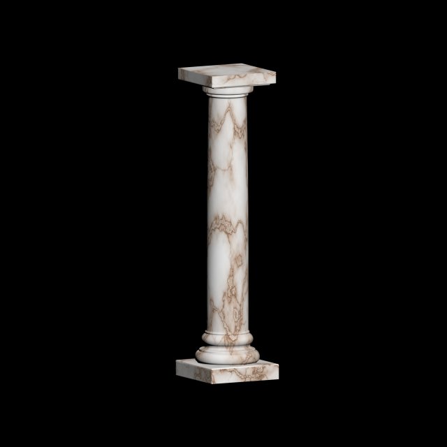 architectural column modeling Modelo 3D .c4d .max .obj .3ds .fbx .stl .blend 