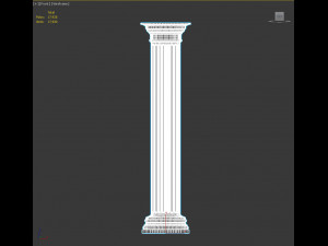 architectural column modeling 2 Model 3D